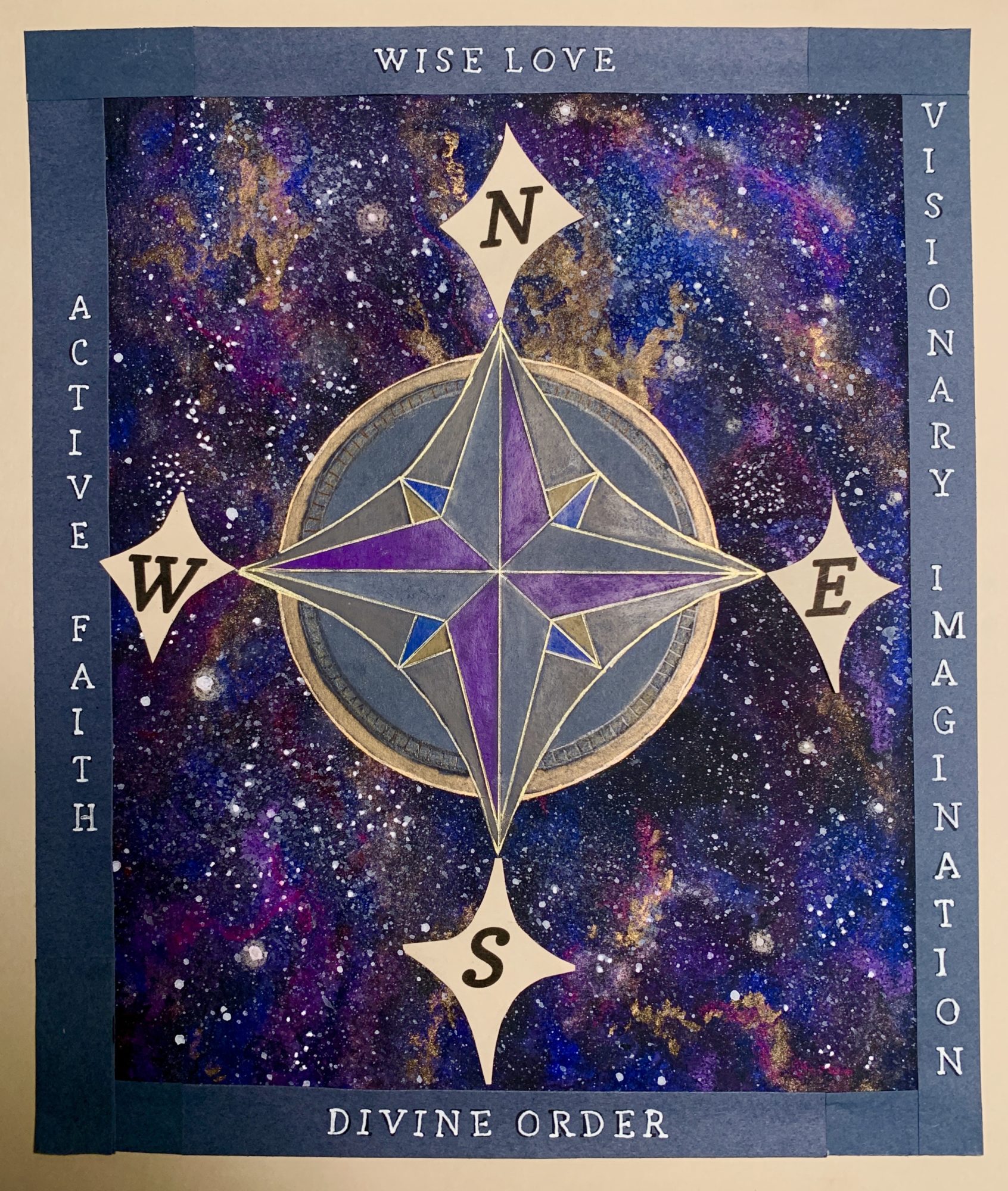 Four Pillars By Karen Georgoff FOU's Four Pillar Prayer - Art by Karen Georgoff