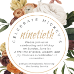 mickey's birthday celebration invitation