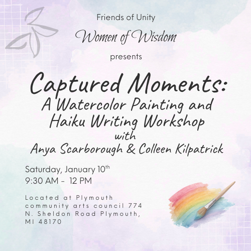 Unity Haiku Women of Wisdom presents Captured Moments