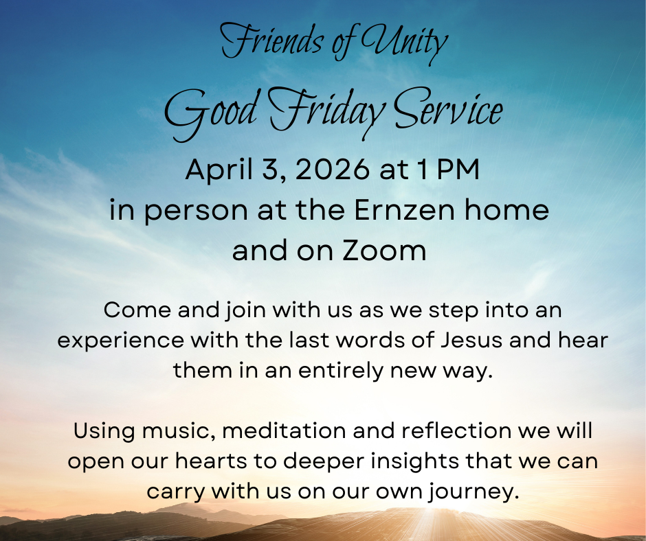 Good Friday Service Programme Good Friday Service with Rev. Flossie and Phil Ernzen