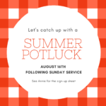 red potluck invitation