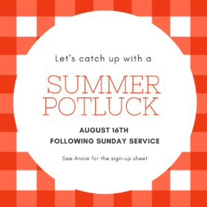 red potluck invitation